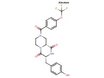 (3R,9aR)-3-(4-hydroxybenzyl)-8-[4-(trifluoromethoxy)benzoyl]tetrahydro-2H-pyrazino[1,2-a]pyrazine-1,4(3H,6H)-dione