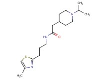 2-(1-isopropyl-4-piperidinyl)-N-[3-(4-methyl-1,3-thiazol-2-yl)propyl]acetamide