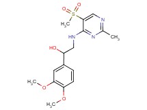 1-(3,4-dimethoxyphenyl)-2-{[2-methyl-5-(methylsulfonyl)pyrimidin-4-yl]amino}ethanol