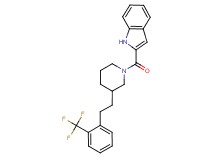 2-[(3-{2-[2-(trifluoromethyl)phenyl]ethyl}-1-piperidinyl)carbonyl]-1H-indole