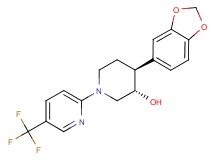 (3S*,4S*)-4-(1,3-benzodioxol-5-yl)-1-[5-(trifluoromethyl)pyridin-2-yl]piperidin-3-ol