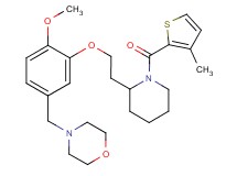 4-[4-methoxy-3-(2-{1-[(3-methyl-2-thienyl)carbonyl]-2-piperidinyl}ethoxy)benzyl]morpholine