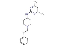 4,6-dimethyl-N-[1-(2-phenylethyl)piperidin-4-yl]pyrimidin-2-amine