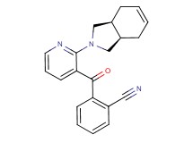 2-({2-[(3aR*,7aS*)-1,3,3a,4,7,7a-hexahydro-2H-isoindol-2-yl]-3-pyridinyl}carbonyl)benzonitrile