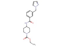 ethyl 4-{[3-(1H-pyrazol-1-ylmethyl)benzoyl]amino}piperidine-1-carboxylate