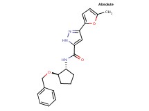 N-[(1R,2R)-2-(benzyloxy)cyclopentyl]-3-(5-methyl-2-furyl)-1H-pyrazole-5-carboxamide