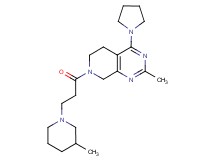 2-methyl-7-[3-(3-methylpiperidin-1-yl)propanoyl]-4-pyrrolidin-1-yl-5,6,7,8-tetrahydropyrido[3,4-d]pyrimidine