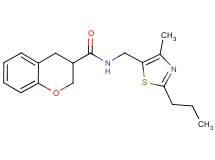 N-[(4-methyl-2-propyl-1,3-thiazol-5-yl)methyl]chromane-3-carboxamide