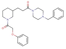 1-benzyl-4-{3-[1-(phenoxyacetyl)-3-piperidinyl]propanoyl}piperazine
