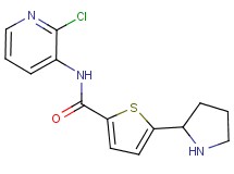 N-(2-chloro-3-pyridinyl)-5-(2-pyrrolidinyl)-2-thiophenecarboxamide trifluoroacetate