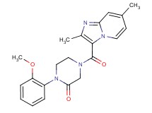 4-[(2,7-dimethylimidazo[1,2-a]pyridin-3-yl)carbonyl]-1-(2-methoxyphenyl)-2-piperazinone