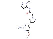 2-[4-(2-amino-6-methoxypyrimidin-4-yl)-1H-pyrazol-1-yl]-N-(1-methyl-1H-pyrazol-5-yl)acetamide