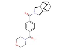 (1R*,2R*,6S*,7S*)-4-[4-(4-morpholinylcarbonyl)benzoyl]-4-azatricyclo[5.2.2.0~2,6~]undecane
