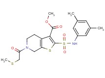 methyl 2-{[(3,5-dimethylphenyl)amino]sulfonyl}-6-[(methylthio)acetyl]-4,5,6,7-tetrahydrothieno[2,3-c]pyridine-3-carboxylate