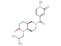 (4aS*,8aR*)-1-isobutyl-6-[(1-methyl-2-oxo-1,2-dihydro-4-pyridinyl)carbonyl]octahydro-1,6-naphthyridin-2(1H)-one
