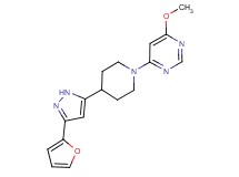 4-{4-[3-(2-furyl)-1H-pyrazol-5-yl]piperidin-1-yl}-6-methoxypyrimidine