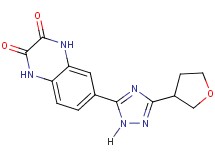 6-[3-(tetrahydrofuran-3-yl)-1H-1,2,4-triazol-5-yl]-1,4-dihydroquinoxaline-2,3-dione