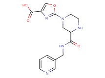 2-(3-{[(3-pyridinylmethyl)amino]carbonyl}-1-piperazinyl)-1,3-oxazole-4-carboxylic acid
