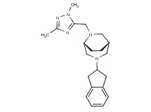 (1S*,5R*)-3-(2,3-dihydro-1H-inden-2-yl)-6-[(1,3-dimethyl-1H-1,2,4-triazol-5-yl)methyl]-3,6-diazabicyclo[3.2.2]nonane