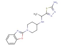 N-[1-(5-amino-1,3,4-thiadiazol-2-yl)ethyl]-1-(1,3-benzoxazol-2-yl)piperidin-4-amine