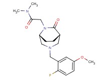 2-[(1S*,5R*)-3-(2-fluoro-5-methoxybenzyl)-7-oxo-3,6-diazabicyclo[3.2.2]non-6-yl]-N,N-dimethylacetamide
