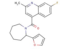7-fluoro-4-{[2-(2-furyl)-1-azepanyl]carbonyl}-2-methylquinoline