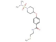4-({1-[(dimethylamino)sulfonyl]-4-piperidinyl}oxy)-N-[2-(methylthio)ethyl]benzamide