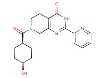7-[(cis-4-hydroxycyclohexyl)carbonyl]-2-pyridin-2-yl-5,6,7,8-tetrahydropyrido[3,4-d]pyrimidin-4(3H)-one
