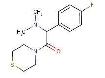 1-(4-fluorophenyl)-N,N-dimethyl-2-oxo-2-(4-thiomorpholinyl)ethanamine