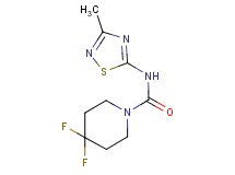 4,4-difluoro-N-(3-methyl-1,2,4-thiadiazol-5-yl)piperidine-1-carboxamide