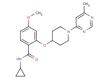 N-cyclopropyl-4-methoxy-2-{[1-(6-methylpyrimidin-4-yl)piperidin-4-yl]oxy}benzamide