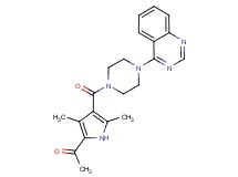 1-(3,5-dimethyl-4-{[4-(4-quinazolinyl)-1-piperazinyl]carbonyl}-1H-pyrrol-2-yl)ethanone