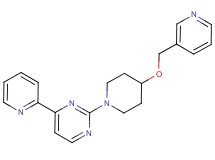 4-(2-pyridinyl)-2-[4-(3-pyridinylmethoxy)-1-piperidinyl]pyrimidine
