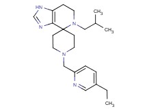 1'-[(5-ethylpyridin-2-yl)methyl]-5-isobutyl-1,5,6,7-tetrahydrospiro[imidazo[4,5-c]pyridine-4,4'-piperidine]
