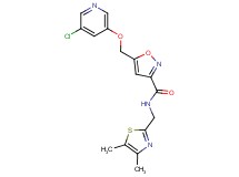 5-{[(5-chloro-3-pyridinyl)oxy]methyl}-N-[(4,5-dimethyl-1,3-thiazol-2-yl)methyl]-3-isoxazolecarboxamide