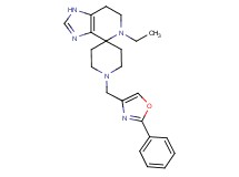 5-ethyl-1'-[(2-phenyl-1,3-oxazol-4-yl)methyl]-1,5,6,7-tetrahydrospiro[imidazo[4,5-c]pyridine-4,4'-piperidine]