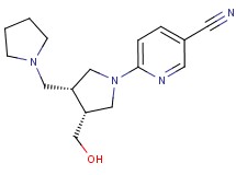 6-[(3R*,4R*)-3-(hydroxymethyl)-4-(pyrrolidin-1-ylmethyl)pyrrolidin-1-yl]nicotinonitrile