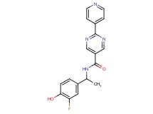 N-[1-(3-fluoro-4-hydroxyphenyl)ethyl]-2-pyridin-4-ylpyrimidine-5-carboxamide