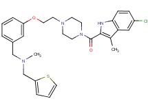 1-[3-(2-{4-[(5-chloro-3-methyl-1H-indol-2-yl)carbonyl]-1-piperazinyl}ethoxy)phenyl]-N-methyl-N-(2-thienylmethyl)methanamine