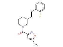 3-[2-(2-fluorophenyl)ethyl]-1-[(5-methyl-3-isoxazolyl)carbonyl]piperidine