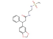 3-(1,3-benzodioxol-5-yl)-N-{2-[(methylsulfonyl)amino]ethyl}-3-phenylpropanamide