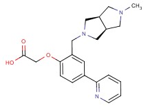 (2-{[(3aR*,6aS*)-5-methylhexahydropyrrolo[3,4-c]pyrrol-2(1H)-yl]methyl}-4-pyridin-2-ylphenoxy)acetic acid