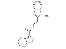 N-[2-(1-methyl-1H-benzimidazol-2-yl)ethyl]-2,3-dihydrothieno[3,4-b][1,4]dioxine-5-carboxamide