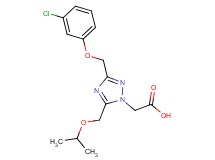 [3-[(3-chlorophenoxy)methyl]-5-(isopropoxymethyl)-1H-1,2,4-triazol-1-yl]acetic acid