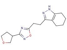 3-{2-[3-(tetrahydrofuran-3-yl)-1,2,4-oxadiazol-5-yl]ethyl}-4,5,6,7-tetrahydro-1H-indazole