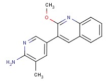 5-(2-methoxyquinolin-3-yl)-3-methylpyridin-2-amine