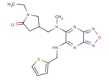 1-ethyl-4-[(methyl{6-[(2-thienylmethyl)amino][1,2,5]oxadiazolo[3,4-b]pyrazin-5-yl}amino)methyl]-2-pyrrolidinone