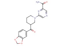 6-[3-(1,3-benzodioxol-5-ylcarbonyl)piperidin-1-yl]pyrazine-2-carboxamide