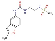 N-[2-({[(2-methyl-1-benzofuran-5-yl)amino]carbonyl}amino)ethyl]methanesulfonamide