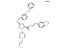 (4S)-N-[2-(1,3-benzodioxol-5-yl)ethyl]-4-{[3-(benzyloxy)benzyl]amino}-1-(1-propyl-4-piperidinyl)-L-prolinamide